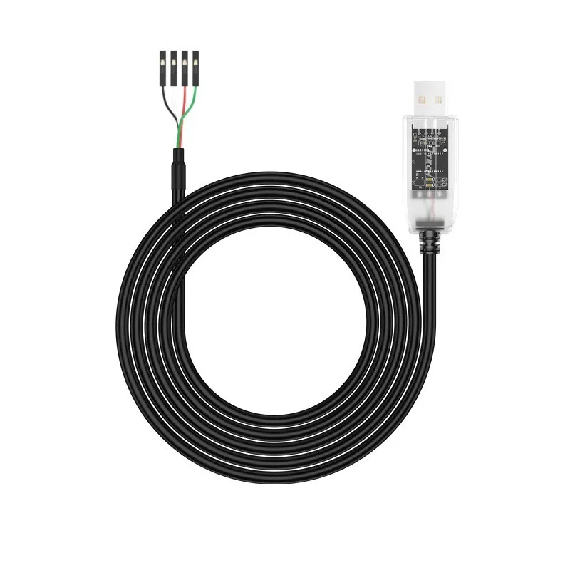 2 uds DTECH 1,8 m Cable de consola de depuración de programación USB 3,3 V USB a Uart TTL Cable serie con cabezal 4P