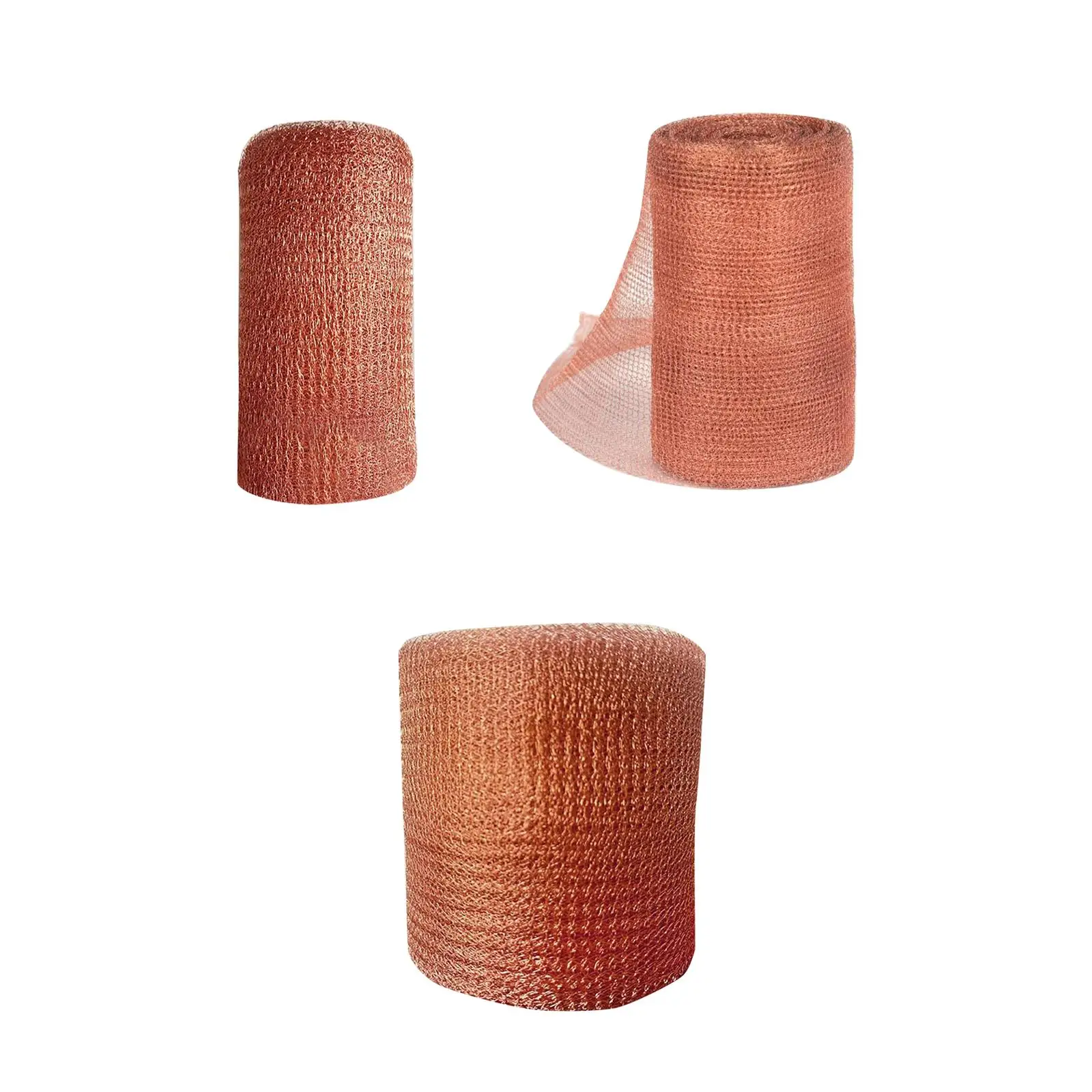 

Copper Mesh Easy to Install DIY Hole Filler Hole Blocker Mesh Roll Woven Mesh Screen for Distilling Agriculture Home Garden