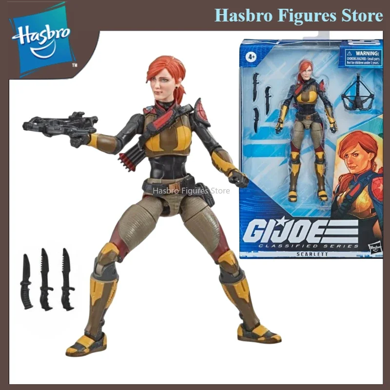 In Stock Hasbro G.I.JOE Classified Series Scarlett Action Figure Model Collection Hobby Toy Gift