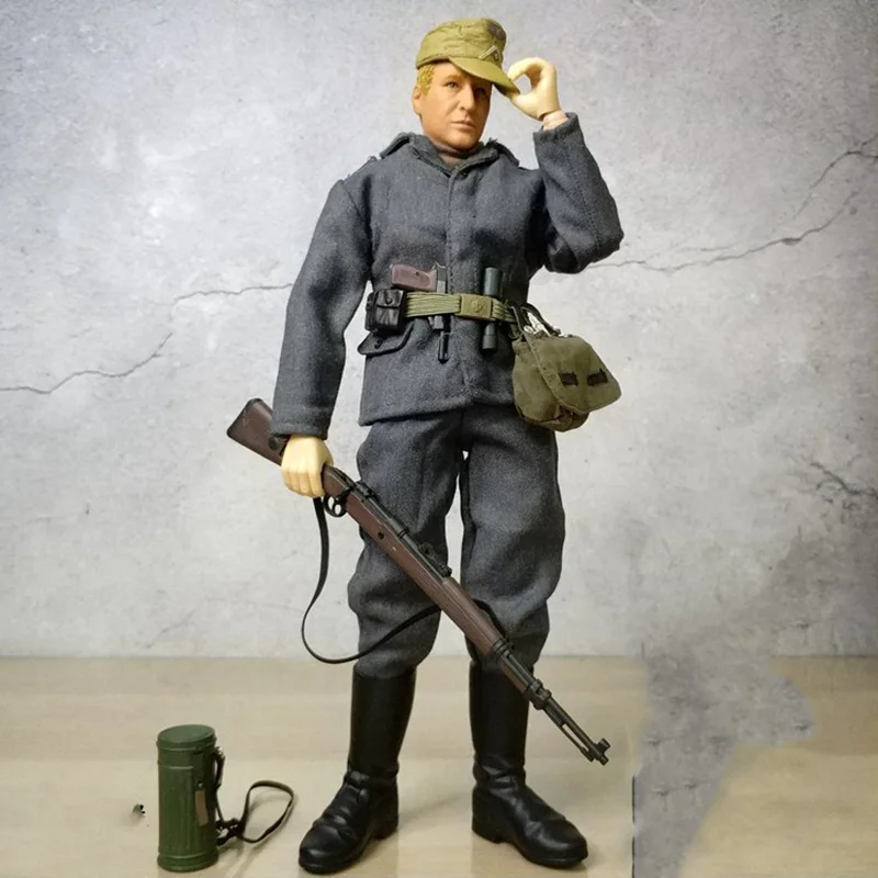 

1/6 Scale WWII Germany Army Male Soldier Set Model with Hat Jacket Body Head Sculpt Boots for 12in Action Figures Accessory