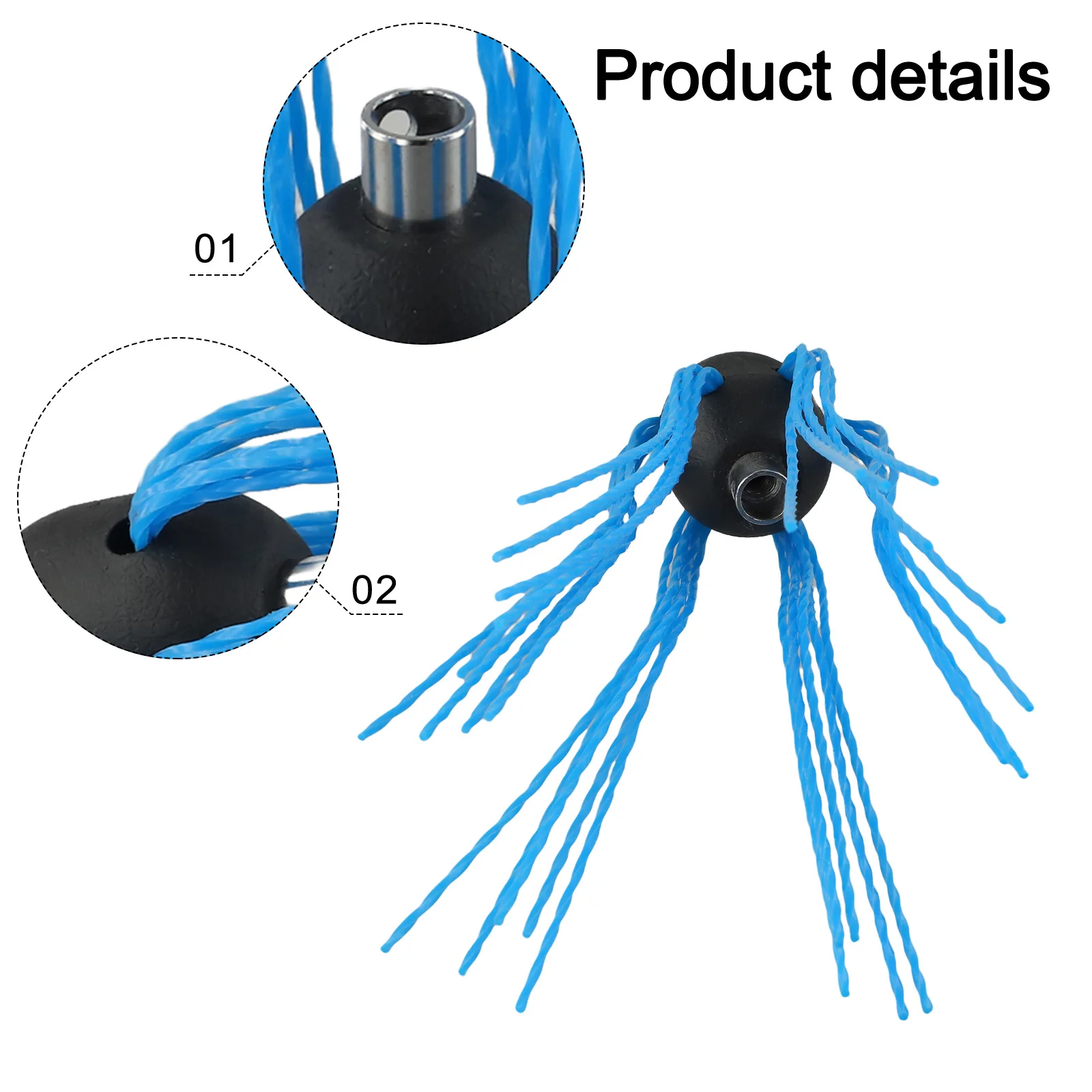 Kaminkehr-Sets, wie abgebildet im Bild gezeigt, Kaminreiniger-Bürste, Metallverbinder, Nylon-Bürstenmaterial, Edelstahl-Leiter