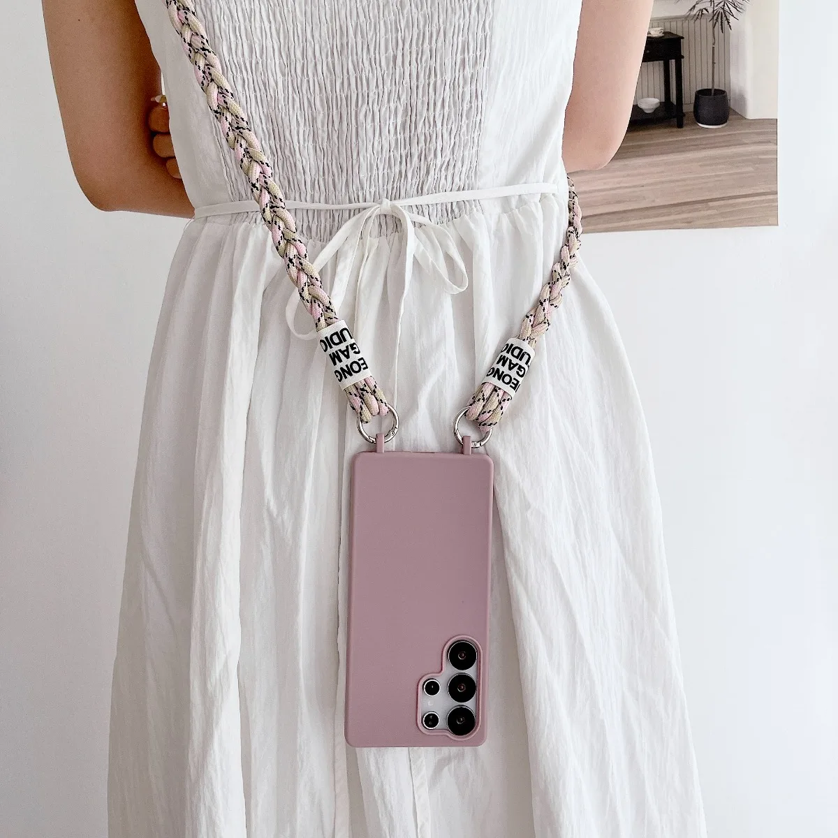 For Samsung Galaxy S25 S26 Ultra Silicone Soft Phone Case S24 S23 FE S22 Plus A57 A37 A17 A07 A56 A36 A16 Crossbody Strap Cover - view 5