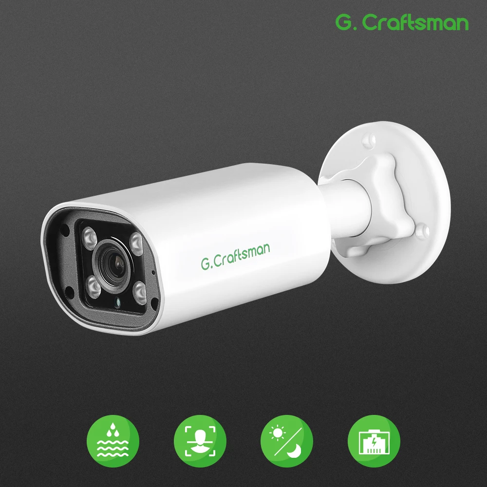 RU G.Craftsman PB 4MP, POE, 3.6mm Lens, IR Night Vision, Surveillance, Security, XMEYE