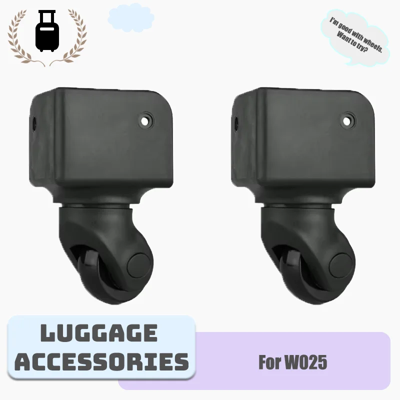 

For W025 Heavy-Duty Luggage Replacement Wheels - Set of 2/4 360° Swivel Castors Compatible with Most Luggage Brands