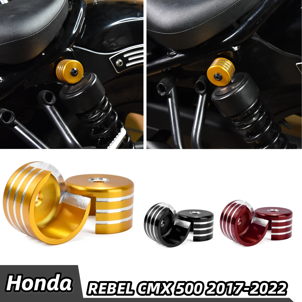 

For Honda REBEL CMX500 2017-2022 Motorcycle Rear Airbag Shock Absorber Decorative Cover CMX 500 Damping Trim Cap Accessories