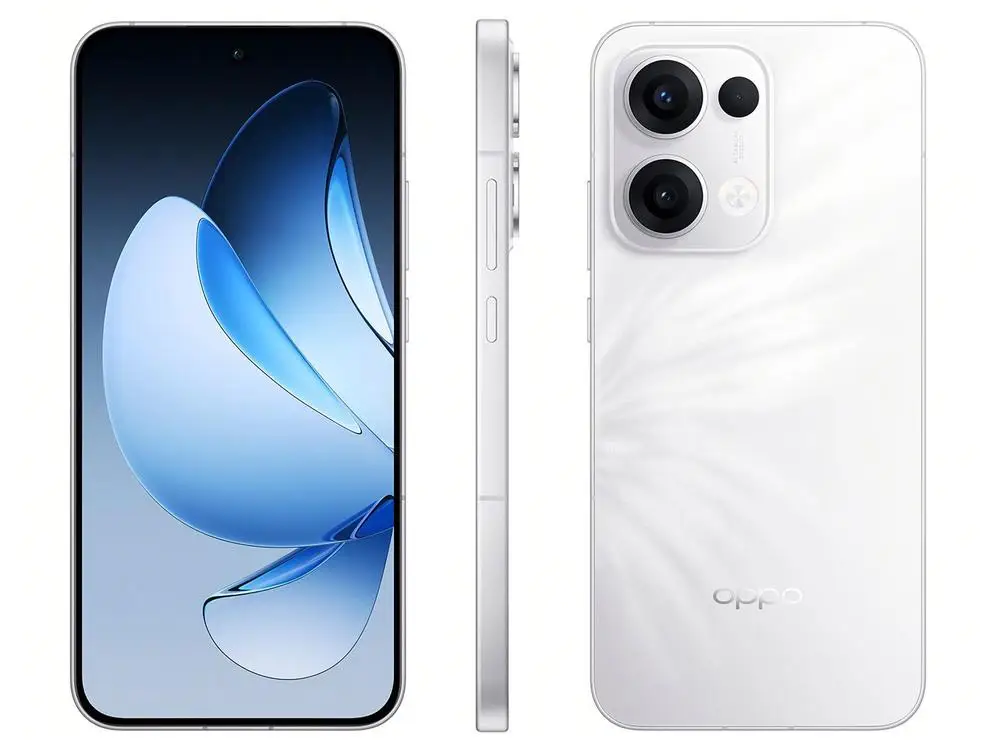 Smatphone OPPO Reno13 512GB Branco 5G 12GB RAM 6,67" Câm. Tripla + Selfie 50MP