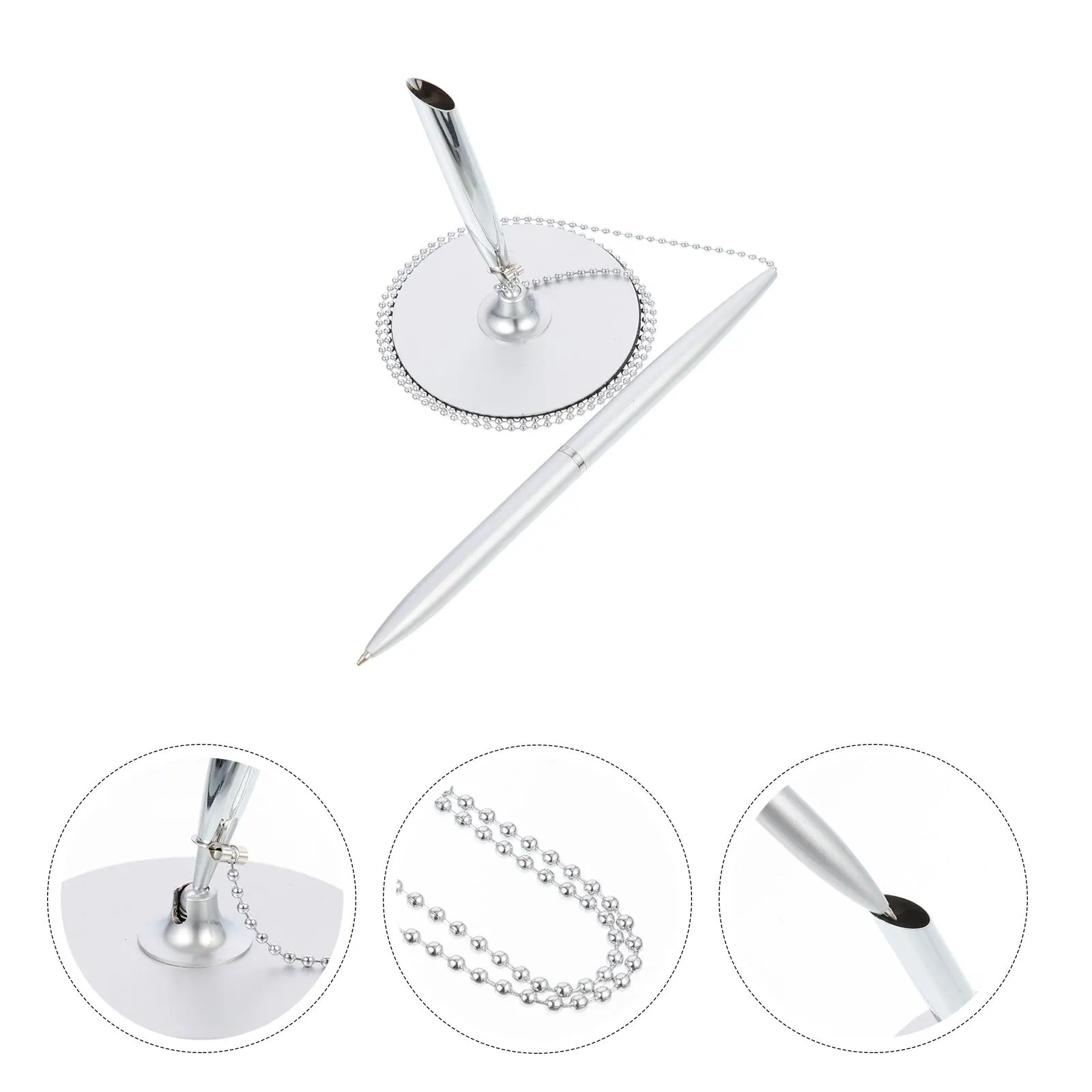 Table Fixed Signature Pen Premium Multi-Function Vertical Stand Desktop Sign Pen Office Business Use Pens