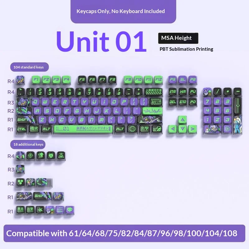 

Новинка 2026 года, аниме-фигурка Eva Rebuild Of Evan, четырехсторонняя прозрачная термосублимационная прозрачная хрустальная крышка для ключей, подарки