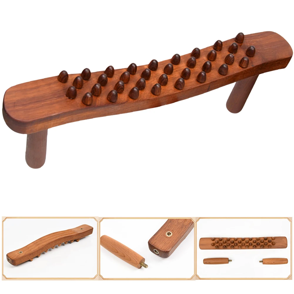 

Wood Therapy Massage Stick Tools for Lymphatic Drainage, Body Sculpting,Ease Neck Back Waist and Leg Pain Handheld Massage Stick