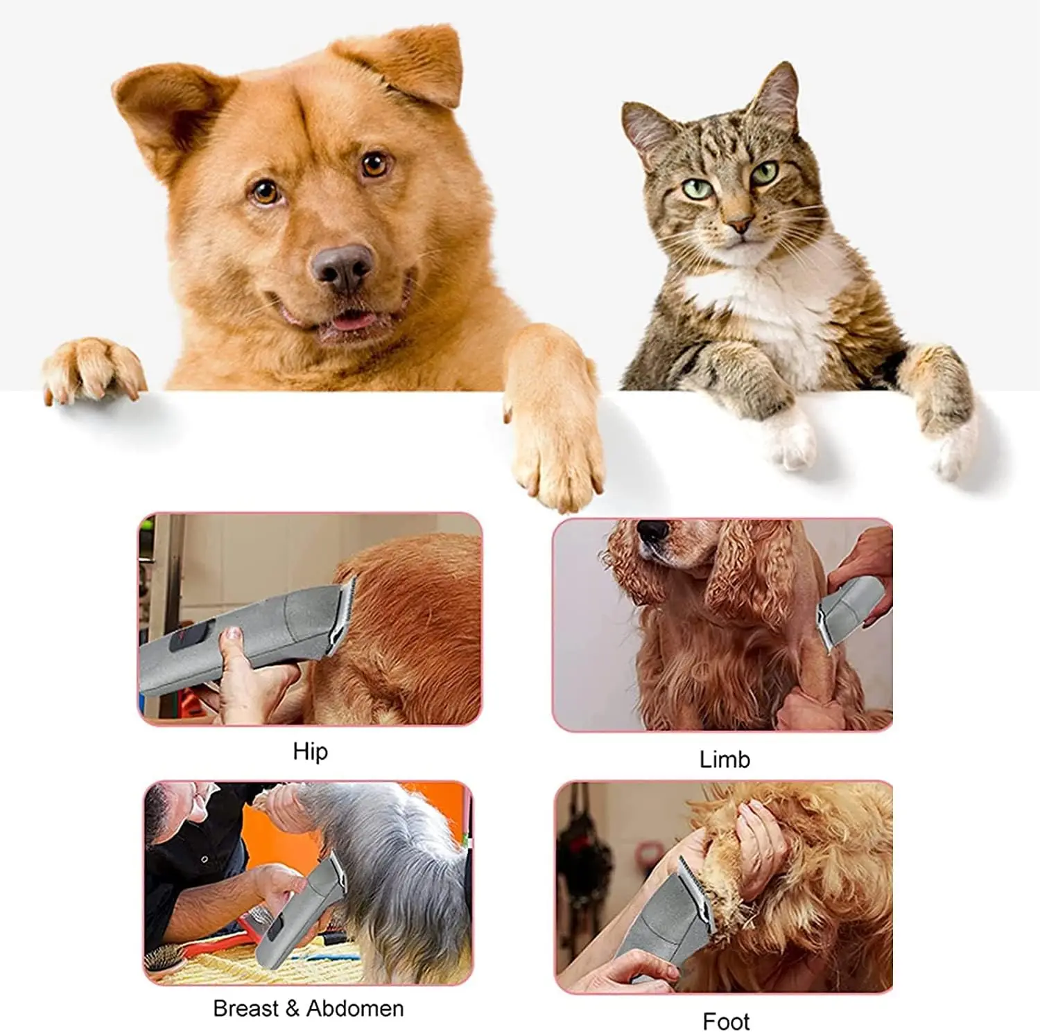 شفرة كليبرز خشنة بحافة 25 سنًا من السيراميك متوافقة مع موديل شفرات Andis القابلة للفصل # 40 و # 40SS