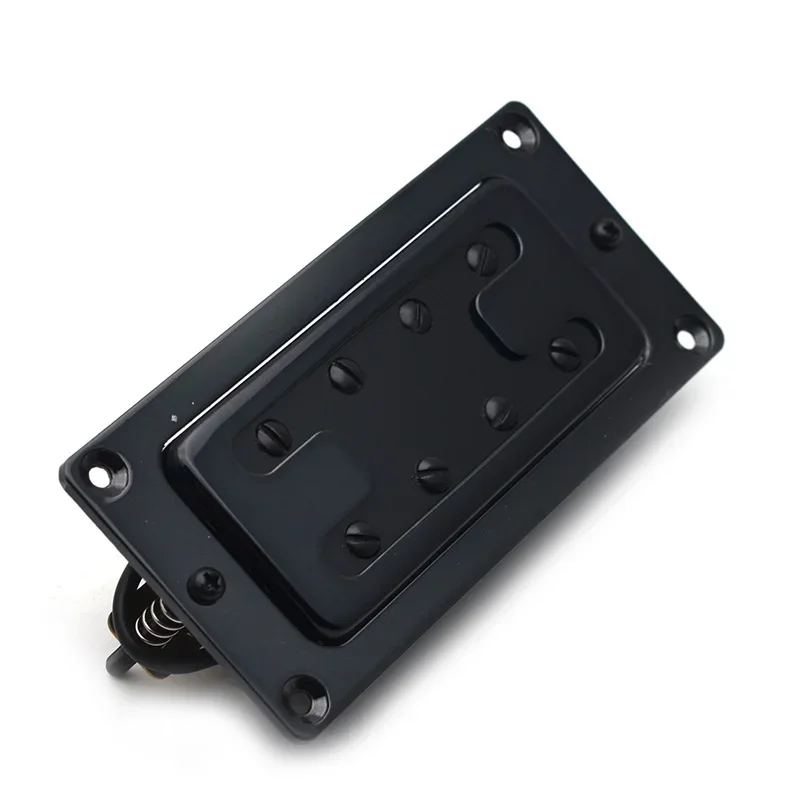 

Mini Style Two Line 8 Hole Electric Bass Humbucker Neck/Bridge Pickup Black