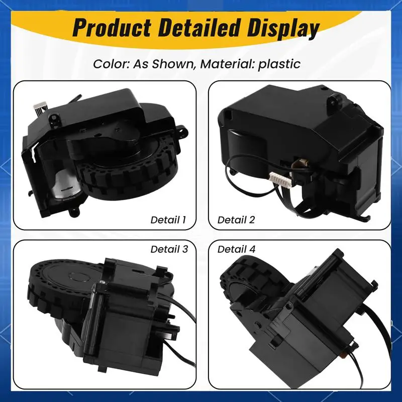 

Vacuum Wheel Motor For Roidmi EVA Self-Cleaning Emptying Robot Vacuum SDJ06RM Vacuum Cleaner Drive Wheels Parts L