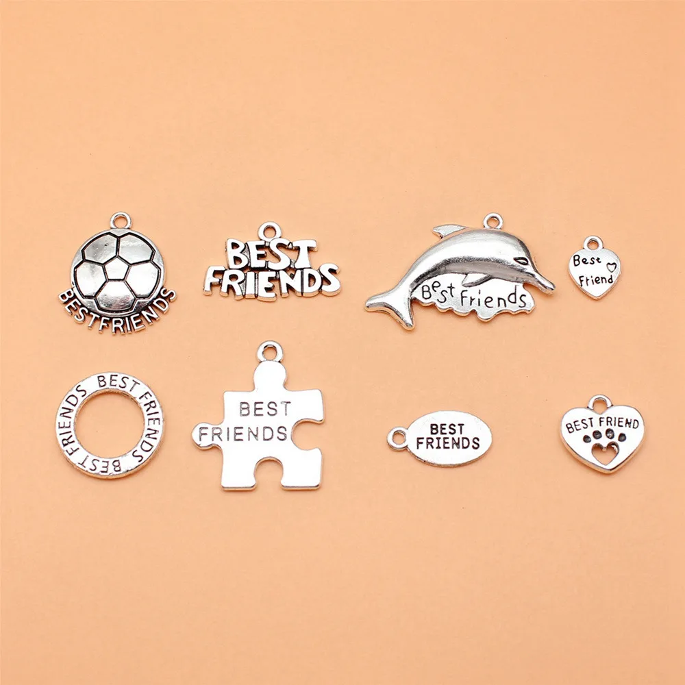 School Charm Pendant Collection Alloy Charms For Sports Cheer Team DIY Bracelet Necklace Jewelry Making Supplies
