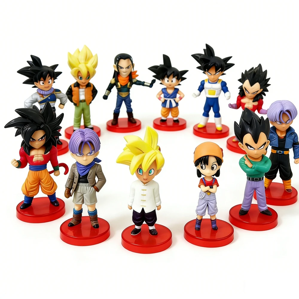 

Фигурки Dragon Ball: Бульма, Сон Гоку, Транкс (5 см) – Коллекционные аниме-модели, игрушки, подарки, украшения для сцен, ПВХ