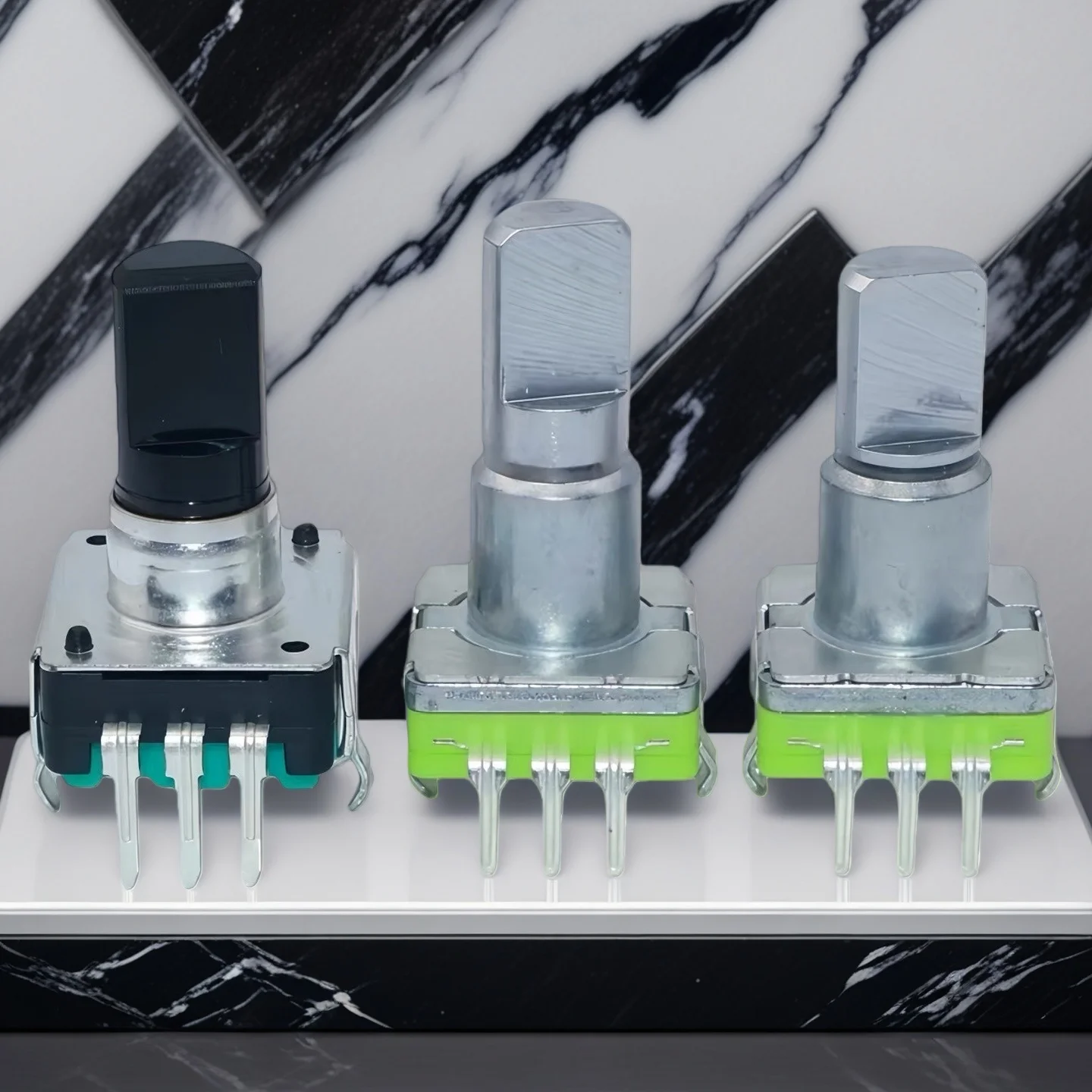 5pcs EC11 EC12 Oscilloscope Frequency Modulator Encoder 24 Bit Smooth Rotary Encoder Switch 20 Bits 20 Pulse
