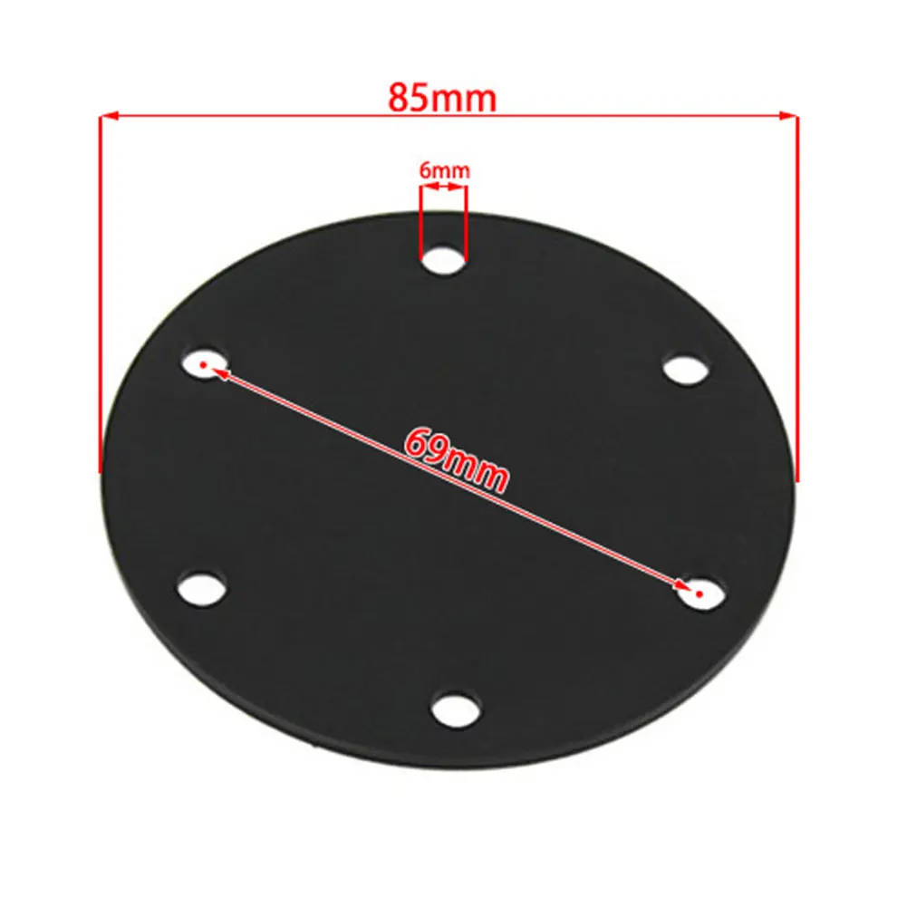 Vehicle Steering Wheel Button Delete Plate Cover in Aluminum with 6 Holes Equipped with Screws and Hex Wrench for Proper Fit