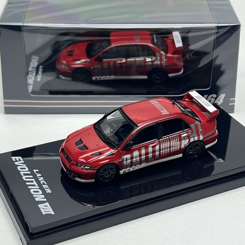 

Модель автомобиля Hobby Japan 1:64 Lancer EVO VII GSR Ralliart, литая под давлением, коллекционная, для детей