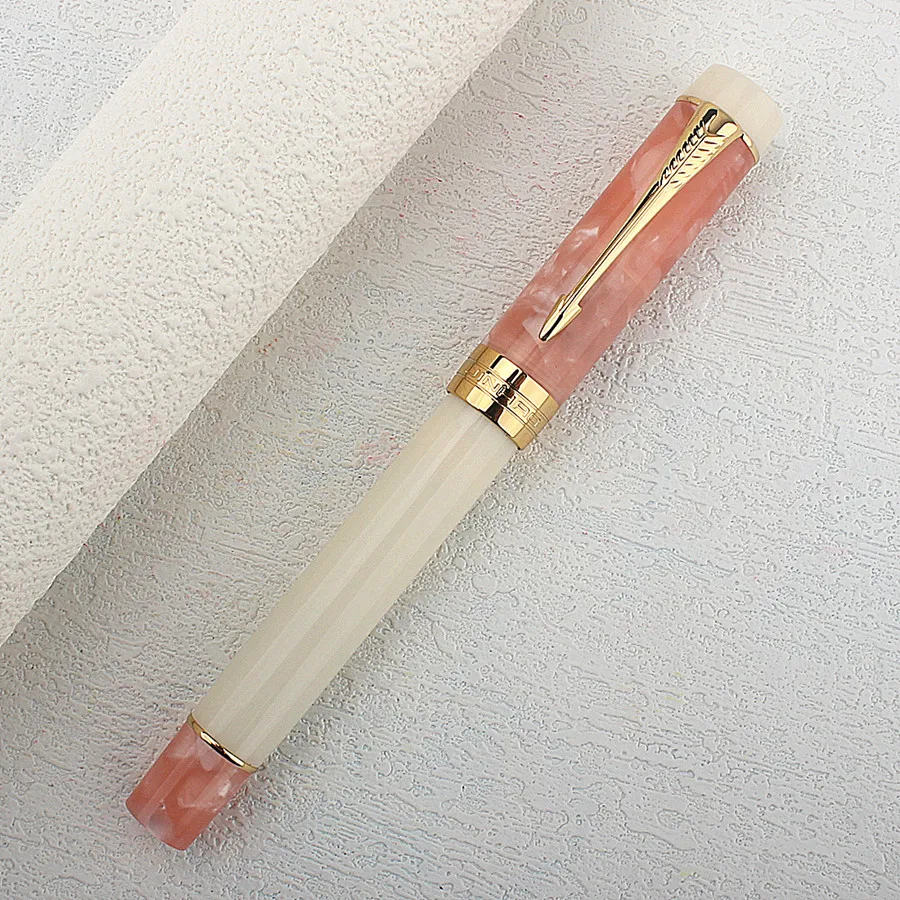 JINHAO 100 Fountain Pen Transparent Color Resin luxury Pens Arrow Shaped Pen Clip EF/F/M/Nib School Supplies Stationery