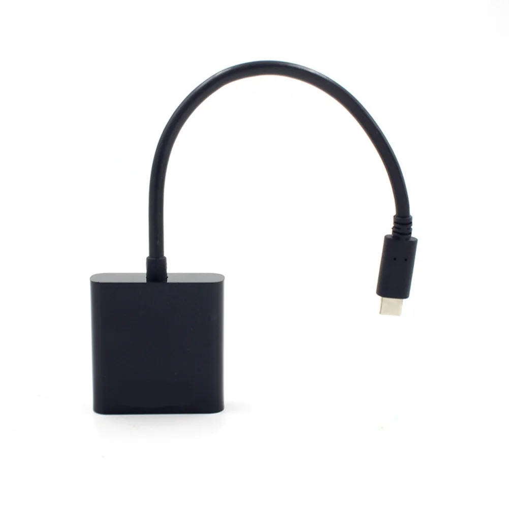 Кабель-переходник Type-C в Vga USB 3.1 Черный адаптер Full 1080p для ноутбука Hdtv Монитор Проектор Кабель-переходник Type-C в Vga