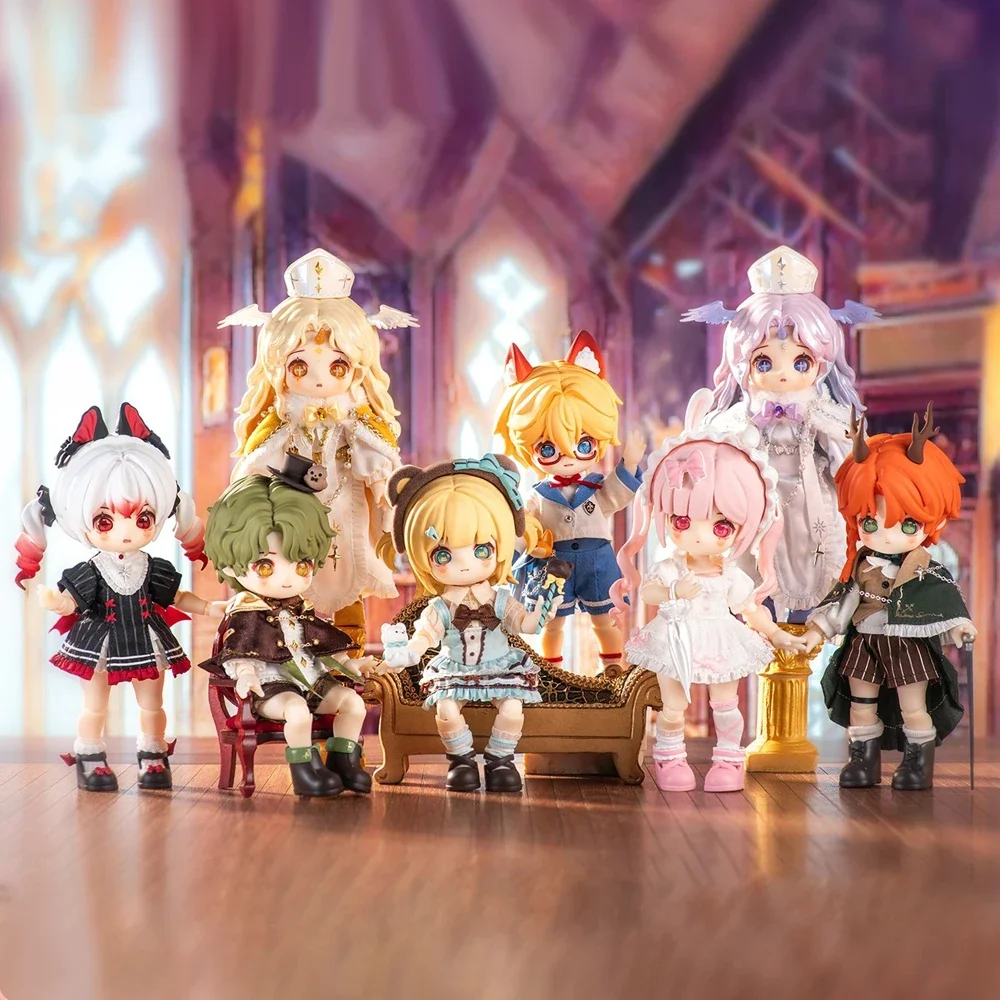 ناجي الوهمي عالم عمل الشكل صندوق أعمى 1/12 BJD المنقولة لطيف دمية محظوظ صندوق ob11 نموذج المرآب عدة العصرية اللعب مفاجأة هدية