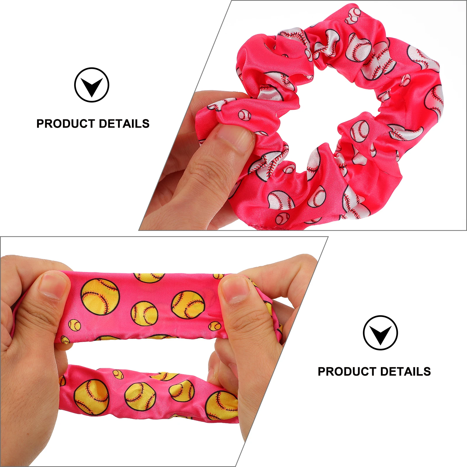 

12pcs Scrunchies Stylish Printed Hair Ropes For Women Girls Elastic Ponytail Holder Fashion Hair Ties Accessory
