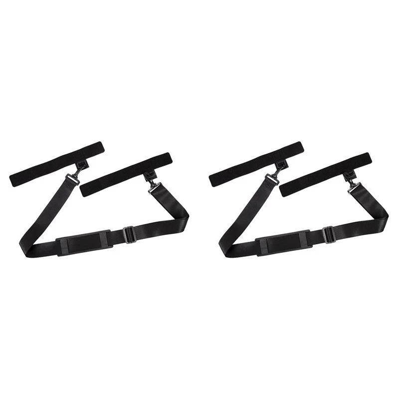 T22C 2X Fishing Rod Belt Portable Pole Carry Strap Anti-Slip Shoulder Strap Fishing Rod Strap Fishing Rod Accessories