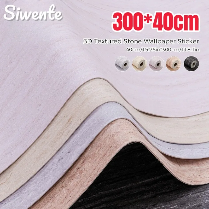 

Home Decor Flexible Artificial Travertine Self-adhesive Wallpaper for Ceiling Bedroom Living Room Stone Textured Wall Stickers