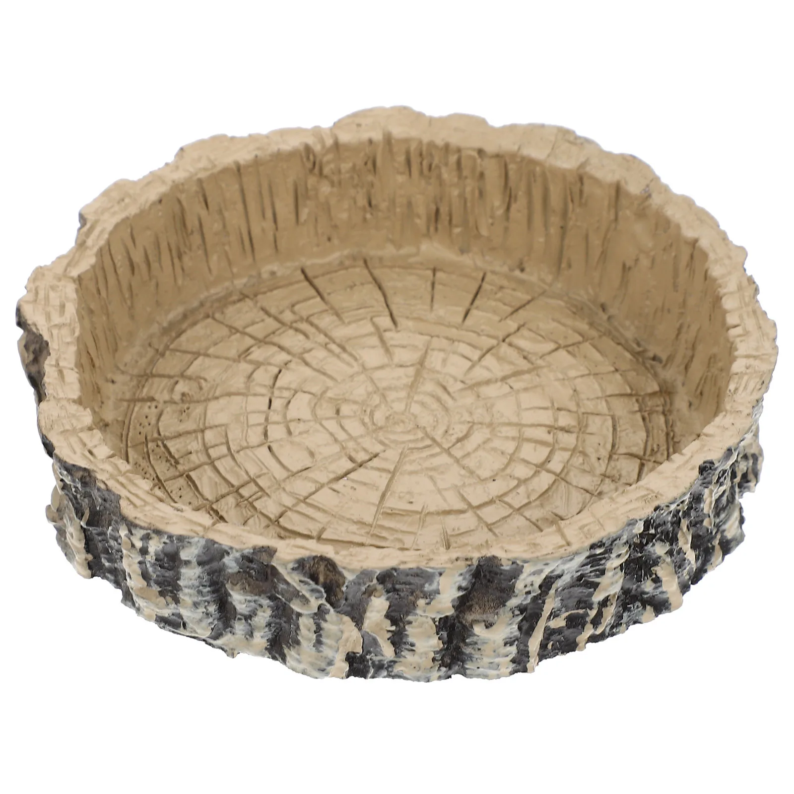 

Resin Reptile Feeding Bowl Natural Color Tortoise Feeder Pet Feeding Bowls Water Container For Gecko Snake Turtles Reptile Food