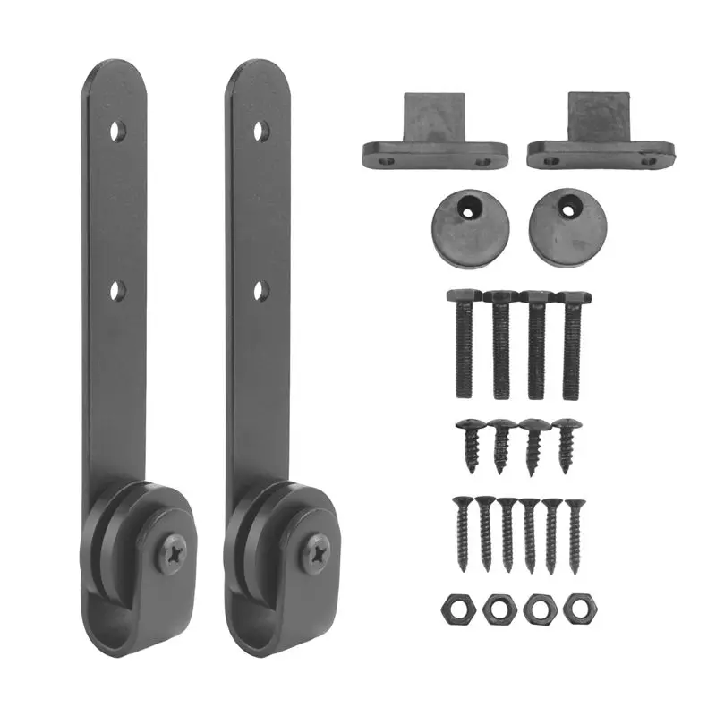 YANA50I 10Pcs 0.63Inch-0.78Inch Carbon Steel Cabinet Sliding Door Barn Hardware Kit Sliding Door Bezel Hanging Rail Slides