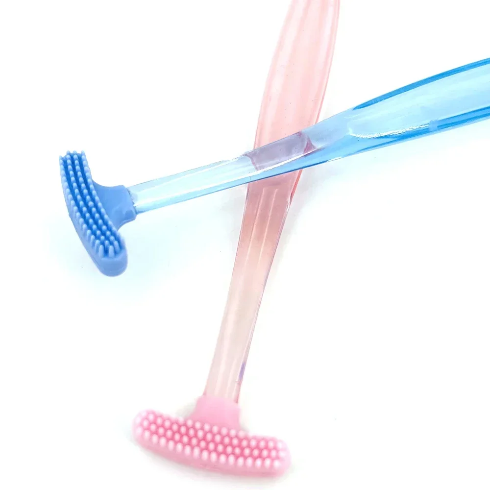 Silicone Tongue Scraper Toothbrush Cleaning The Surface of Tongue Oral Cleaning Brush Tongue Scraper Cleaner Fresh Breath Health