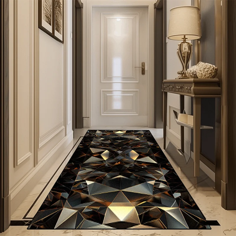 Modern Luxury Long Corridor Carpet Living Room Geometry Runner Carpets Room Doorway Decor Hallway Rug Home Hall Aisle Floor Mat