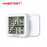 MINI TERMO-HYGROMETER MEASURE OF HUMIDITY TEMPERATURE READED HABOTEST SCREEN