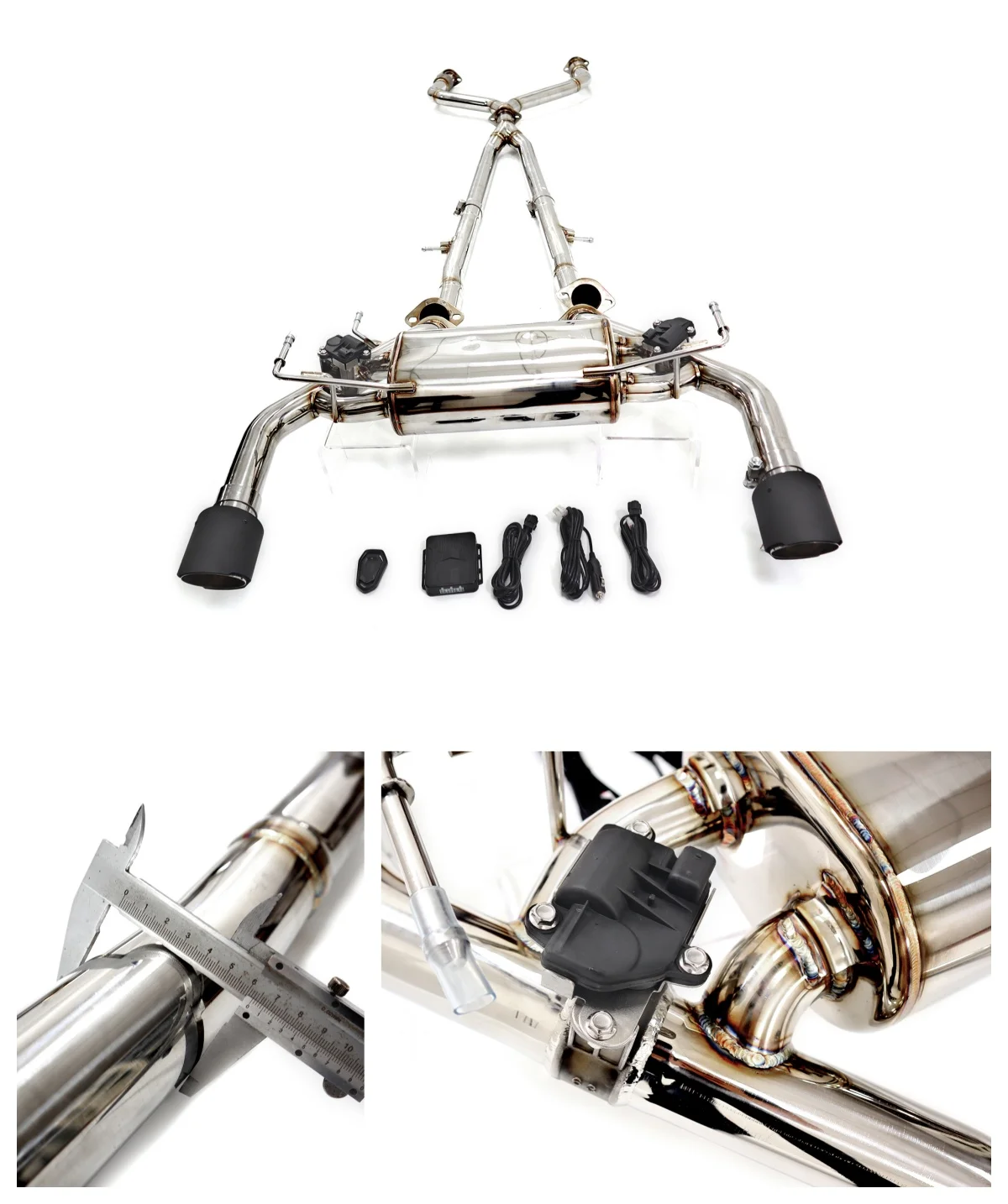 

For Infiniti FX35 3.5L Catback With Valve Stainless Steel Exhaust System Performance Quality certification HMD