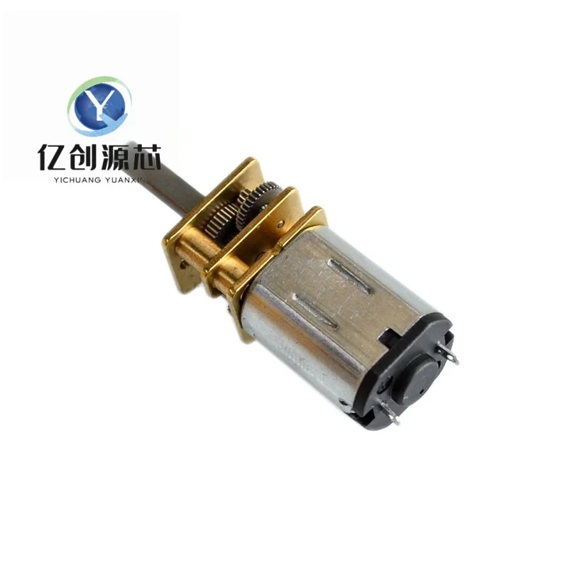 GA12-N20 reduction motor intelligent trolley 3V, 6V, 12V micro DC gear low-speed motor 15-1000 revolutions per minute
