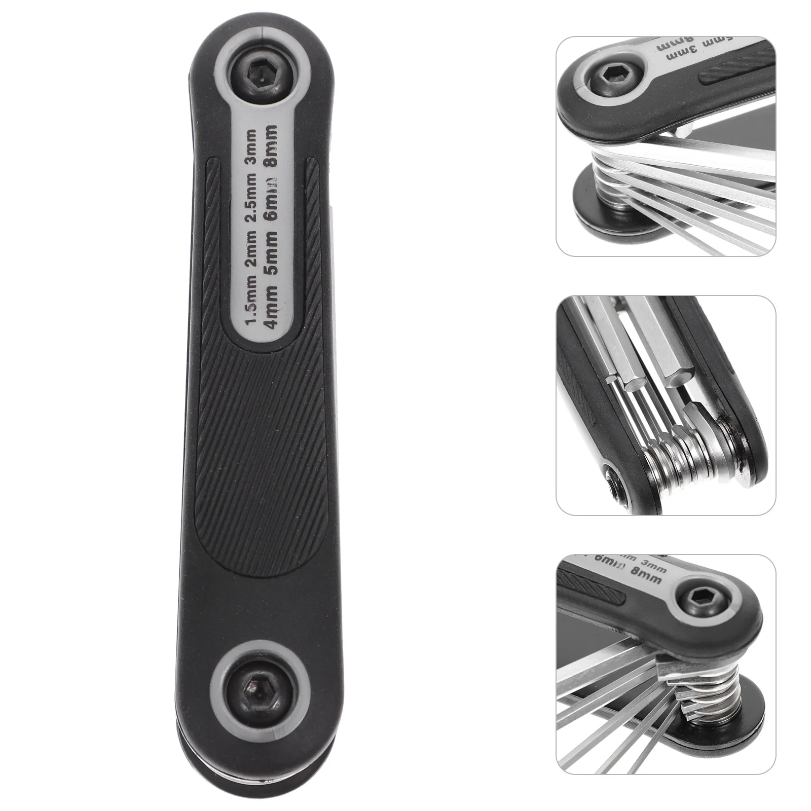 

1 set Hexagon Wrench Chrome Vanadium Steel Foldable Keys Screwdriver Screwdriver Bike tools