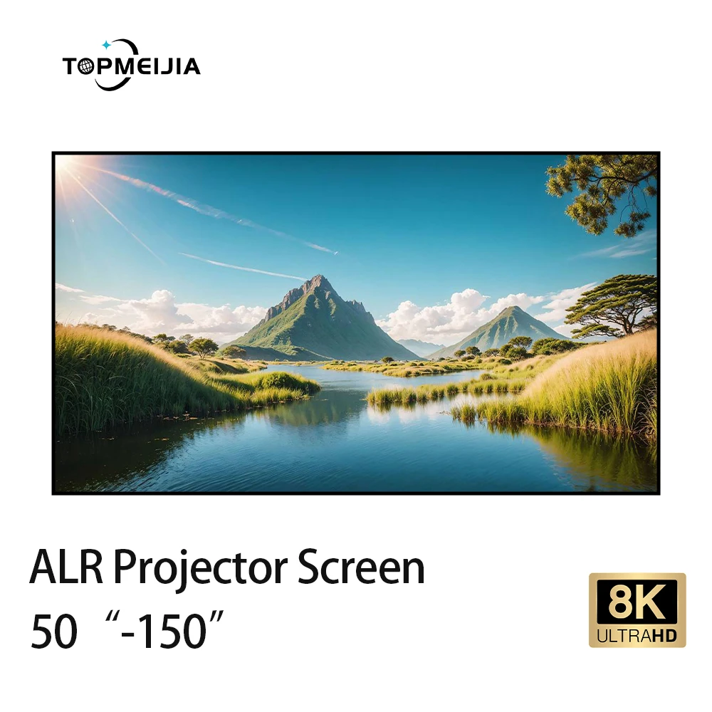 

CBSP PET Crystal ALR UST Projector Screen 72"-120" Ambient Light Rejecting CLR Fixed Frame 8K Ultra Short Throw Projection