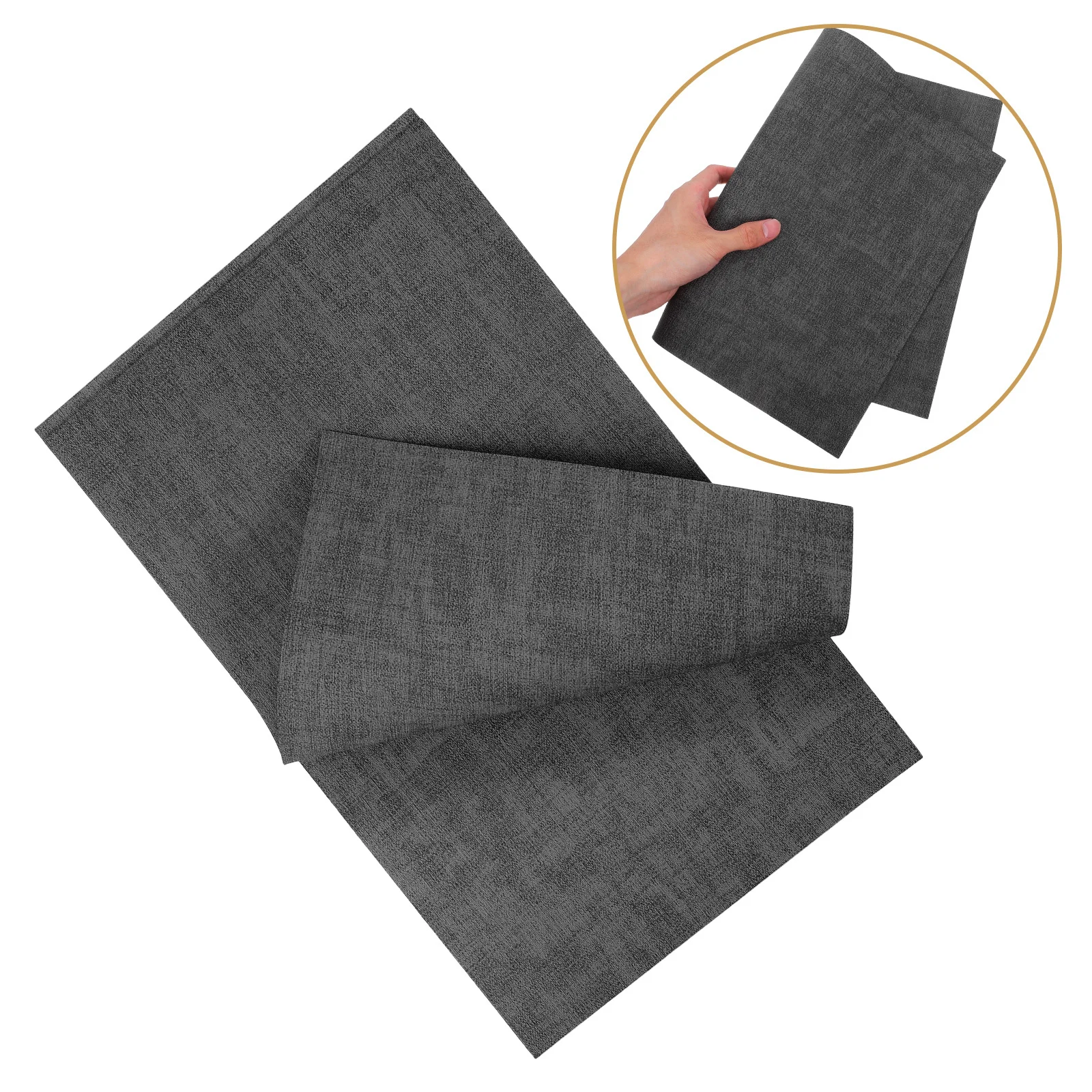 

2Pcs Waterproof Faux Placemats Double-Sided Dining Table Mats Heat Resistant Table Protective Mats for Home Hotel