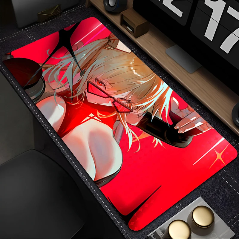 Alfombrilla de ratón ZZZ Burnice, alfombrilla de teclado HD blanca para ordenador portátil, gabinete de jugador Kawaii, alfombrilla de ratón de escritorio, PC Zenless Zone Zero, alfombrilla de ratón de Chica de Anime
