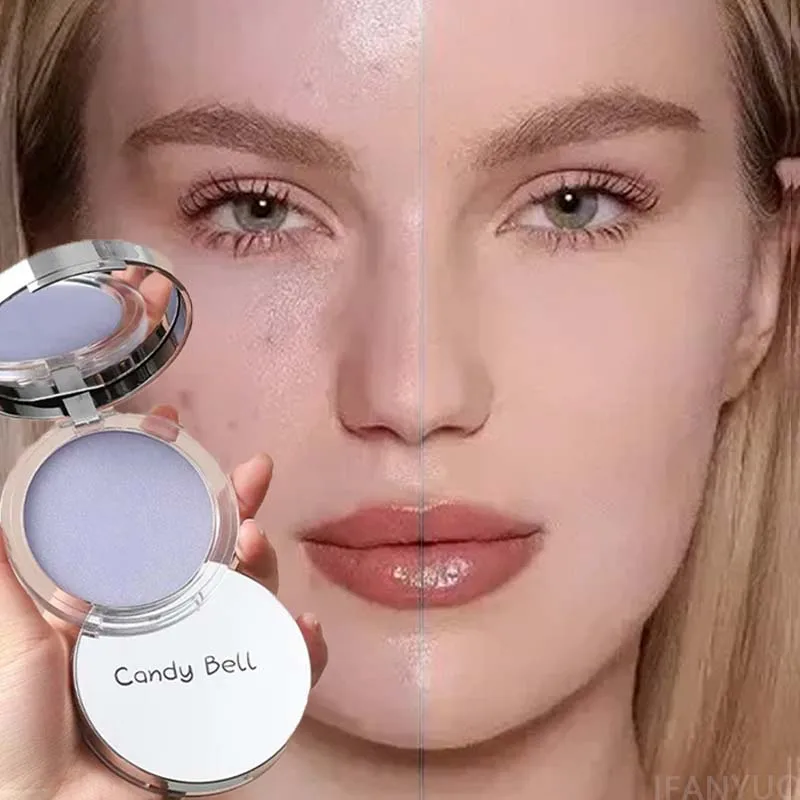 1/2pc creme de configuração natural para pó pele de seda macia à prova dwaterproof água de longa duração controle de óleo facial não em pó maquiagem cosméticos