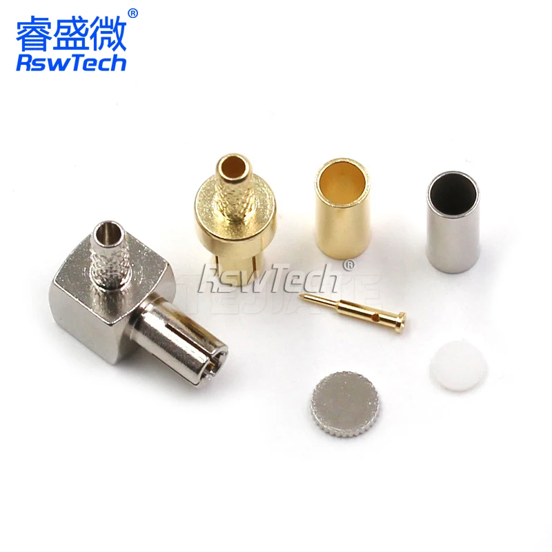 TS9-J/JW/K All Copper Nickelplated Female and Male Plug RF Connector Straight Right Angle