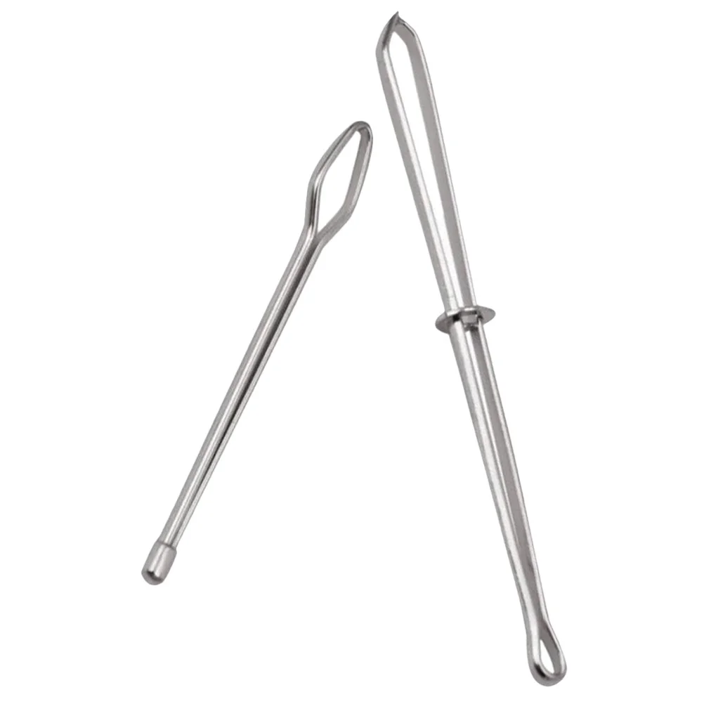 

2Pcs Threader Tool Elastic Ribbon Insert Clip Metal Drawstring Threader for Sewing DIY Waistbands Rope Threading Device
