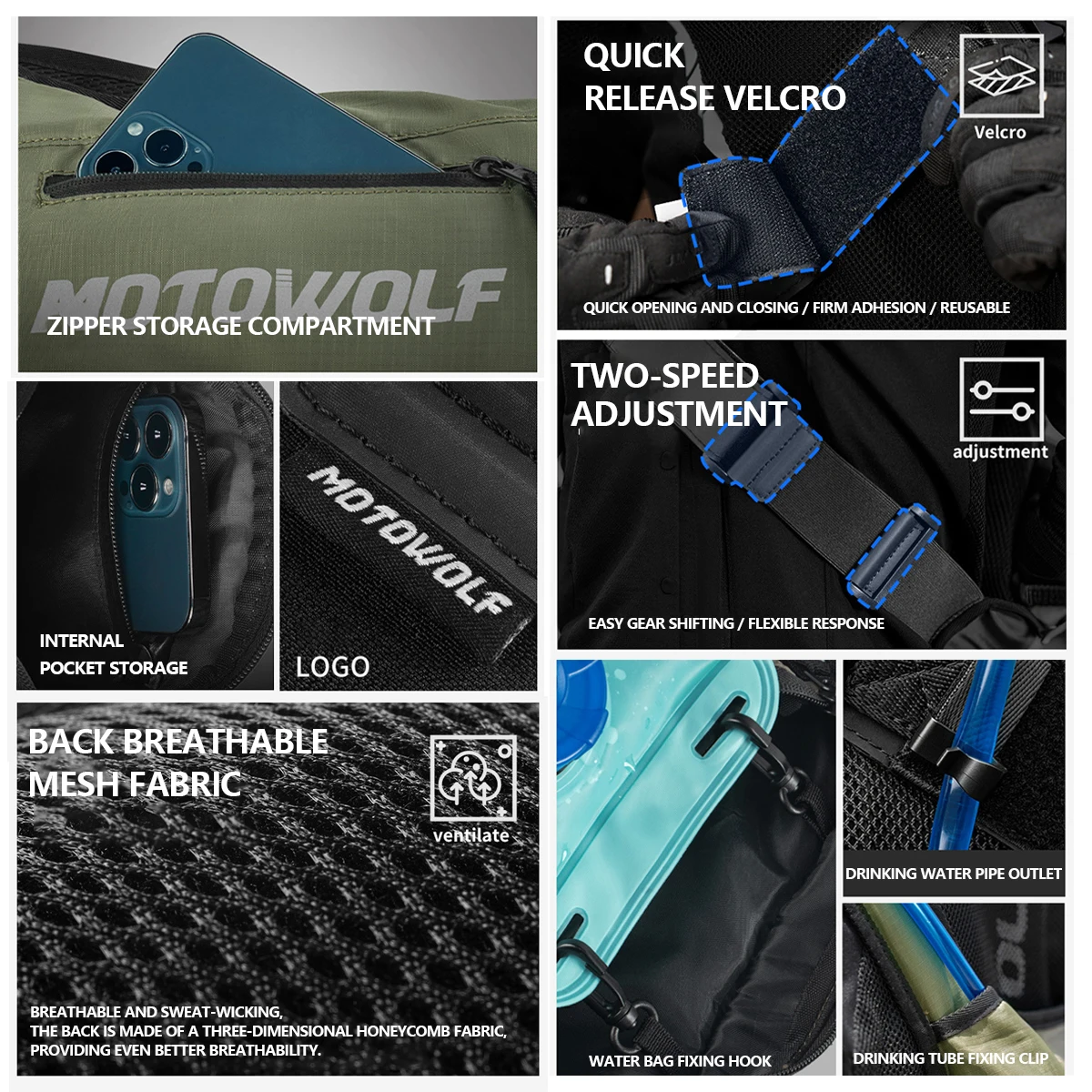 Motorcycle Cycling Water Bag - Mountain Biking Rucksack recension och pris