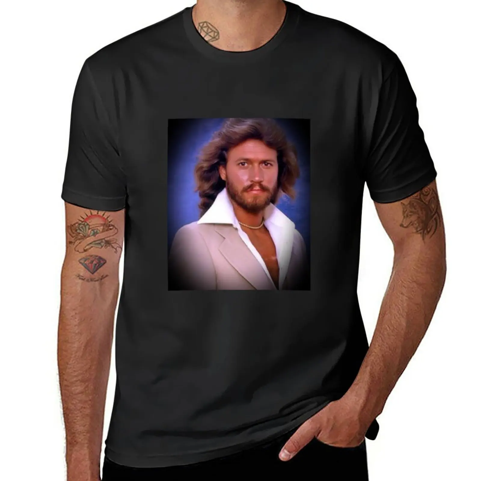 New Barry Gibb T-Shirt shirts graphic tees oversized t shirts graphic t shirts black t shirt t shirt men