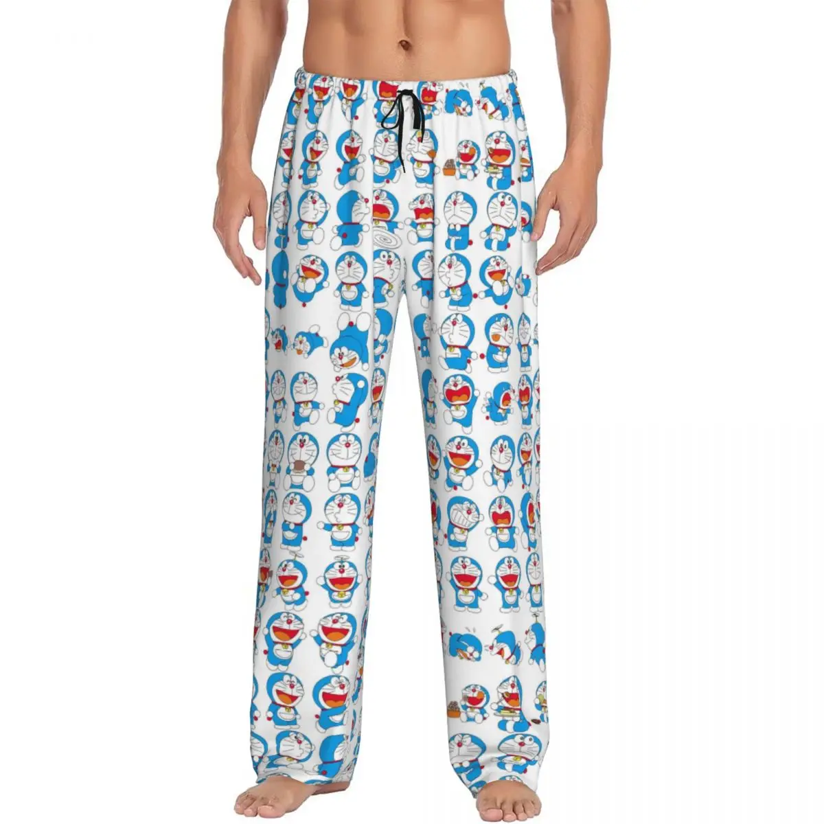 

Custom Print D-Doraemons Cartoon Pajama Pants Men Sleep Sleepwear Bottoms with Pockets