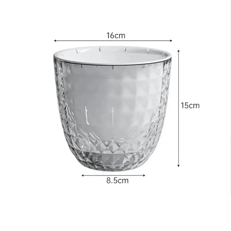 أصيص زهور بلاستيكي شفاف كسول ذاتي الامتصاص نباتات مائية لزراعة المياه حوض تخزين مياه خالي من الماء