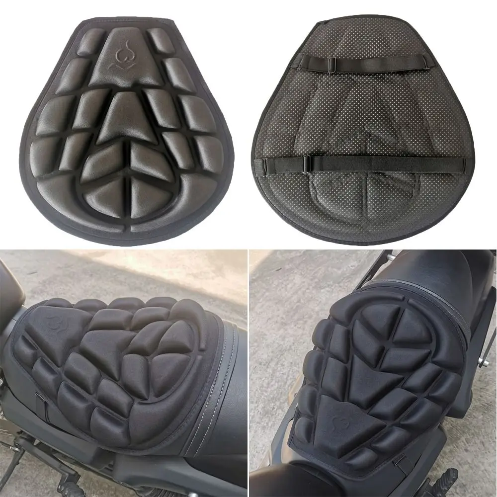 

3D Motorcycle Seat Cushion Anti Slip Sunscreen Motorbike Pillow Pad Universal Breathable Shock Absorption Seat Cover