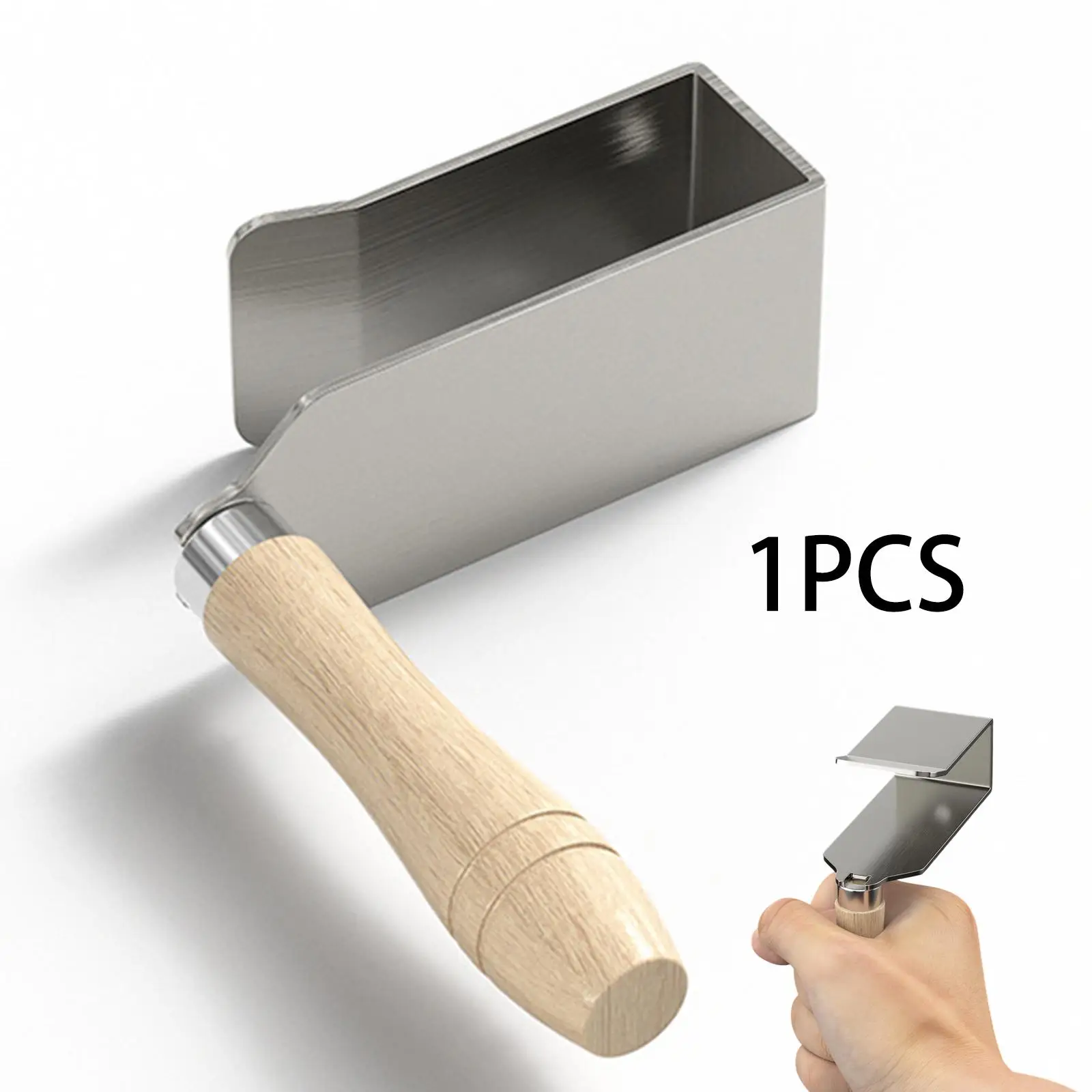 

Ceiling Auxiliary Clamp with Wooden Handle, Labor Saving Panel Holder Fixing Tool Plate Support for Woodworking
