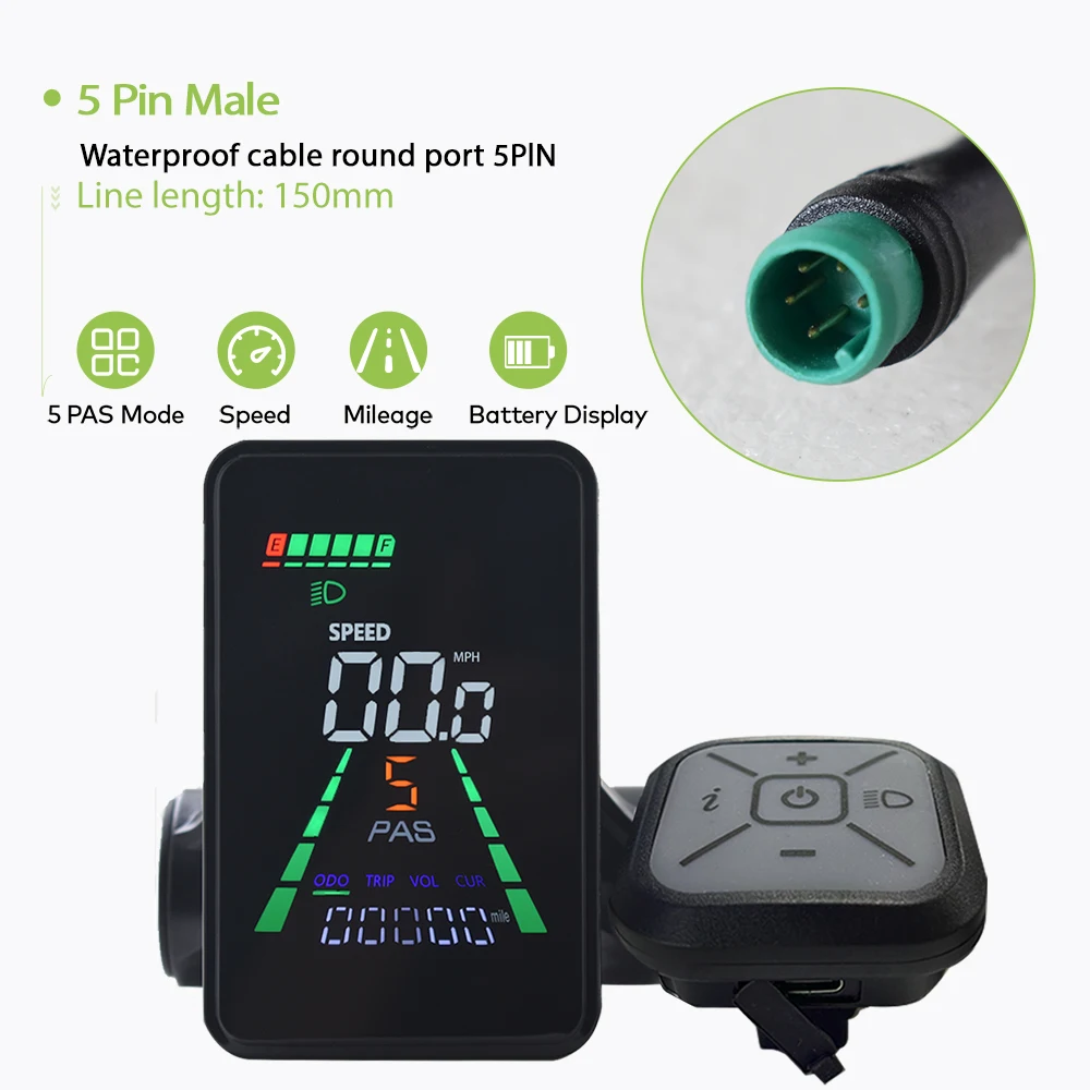 L5【UART2】Fietscomputer Fiets Kilometerteller LCD-scherm Bedraad Fietsen Snelheidsmeter Mountainbike Snelheidsmeter Fietsaccessoires