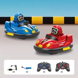 Remote Control Bumper Car Kids Play Vehicle Toy 2 Players with Music Light for Ages 6 and up Kids Teens Boys Girls Birthday Gift