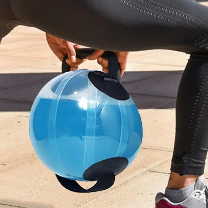 

Water Filled Exercise Ball Fitness Aqua Ball Weightlifting Bag Adjustable Dumbbells for Home Gym Equipment Strength Training